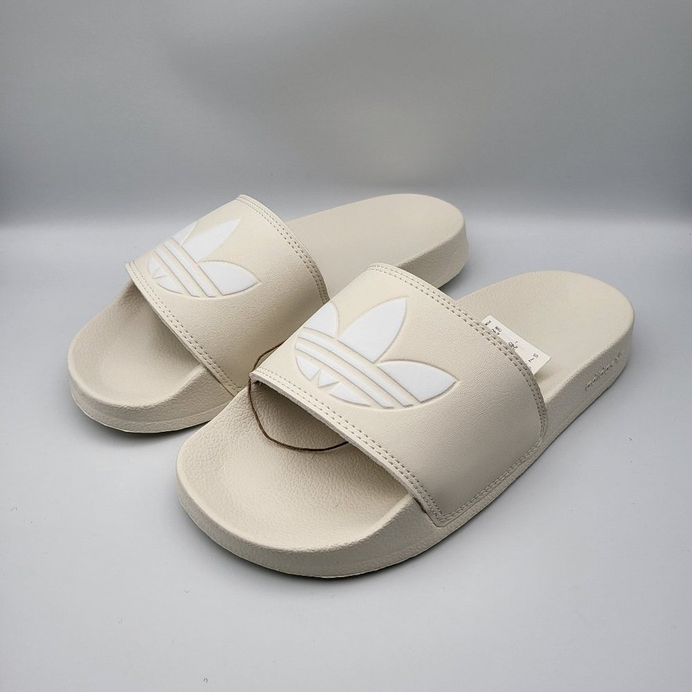 NEW Women's Sz 7 Adidas Lite Slides in Off White